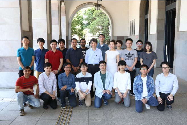 in front of the main building of Tokyo Tech(2018.5.22)